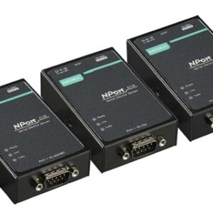 Nport-5100 – serielle enhedsservere med 1 port til RS-232/422/485.