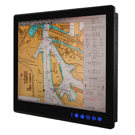 R15IH3SMRA3FP / 15" Intel® Core™ i55350U Flat PCAP ECDIS Marine Panel PC