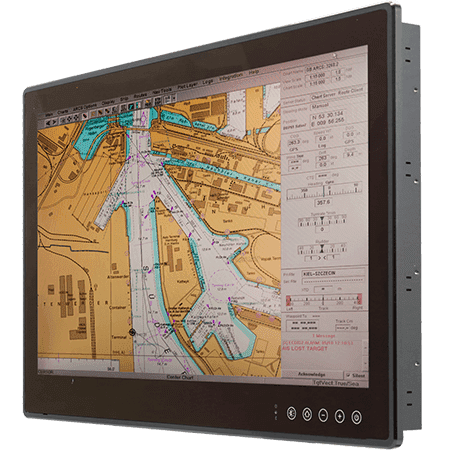 W24IH3SMRA1FP / 24" Intel® Core™ i55350U Flat PCAP ECDIS Marine Panel PC
