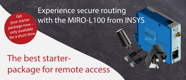 Miro-L100 från INSYS icom – Det bästa startpaketet för fjärråtkomst