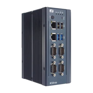 Axiomtek ICO150 fläktlös PC för DIN-skena med Atom x7433RE