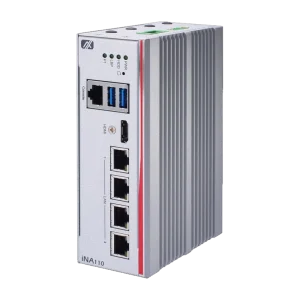 Axiomtek iNA110 säkerhetsgateway för DIN-skena med bypass