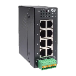 Axiomtek TEN100-0800-H robust unmanaged switch med 8 porte