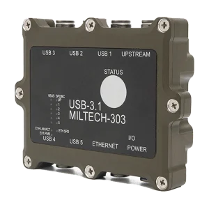 Enercon MILTECH 303 rugged USB 3.2 hub with charging