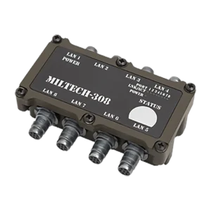 Enercon MILTECH 308 8-port military Ethernet switch