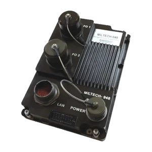 Enercon MILTECH 948 military GbE switch with fiber