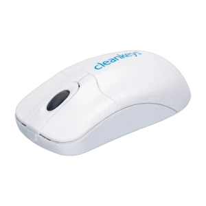 Indukey Ratón inalámbrico lavable blanco con cargador