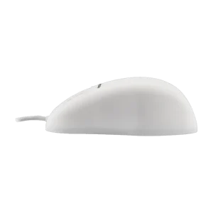 Indukey Ratón de silicona blanco con botones de desplazamiento