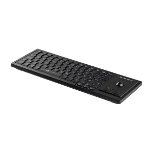Indukey Teclado compacto de plástico con trackball