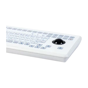 Indukey Teclado de membrana compacto con trackball integrado