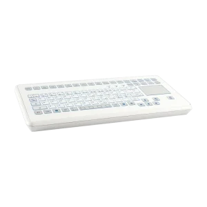 Indukey Teclado de membrana compacto con touchpad integrado