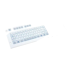 Indukey Teclado de membrana en panel 4U de 19 pulgadas