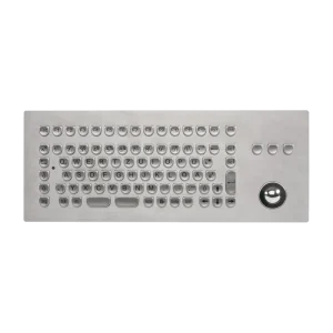Indukey Stalowa klawiatura do zabudowy z trackballem 25 mm
