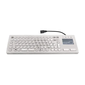 Indukey Klawiatura ze stali nierdzewnej z touchpadem w metalowej obudowie