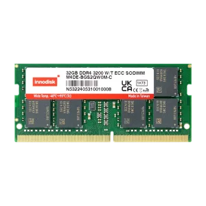 Innodisk DDR4 ECC SODIMM-hukommelsesmodul til udvidet temperatur