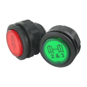 Mafelec M-Desk compact backlit push button for dashboards