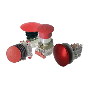 Mafelec C22 emergency stop button, push-pull mushroom head