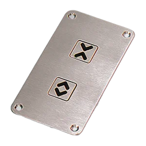 Mafelec X30 – X50 square stainless steel push button