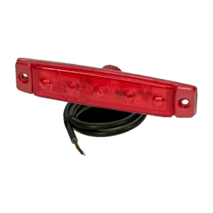 Proplast PRO-FLAT tagumine LED-ääretuli, punane korpus