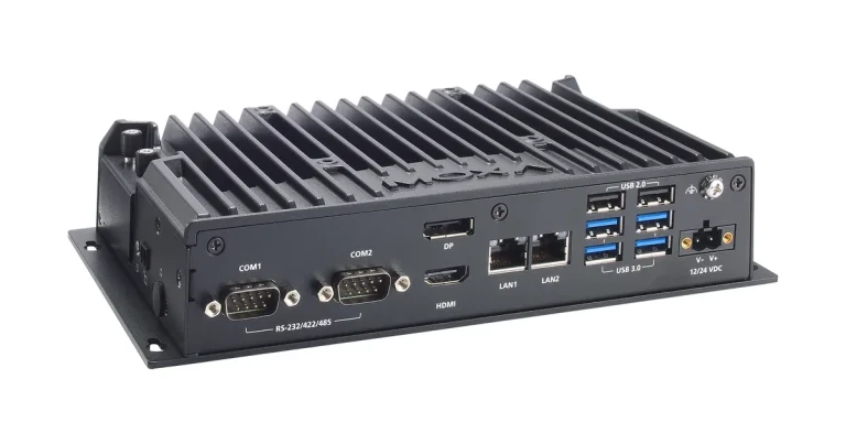 Moxa BXP-C101 compact fanless box PC with serial ports, Ethernet and USB